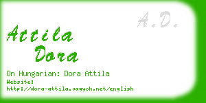 attila dora business card